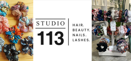 Peaches Scrunchies now available at Studio 113