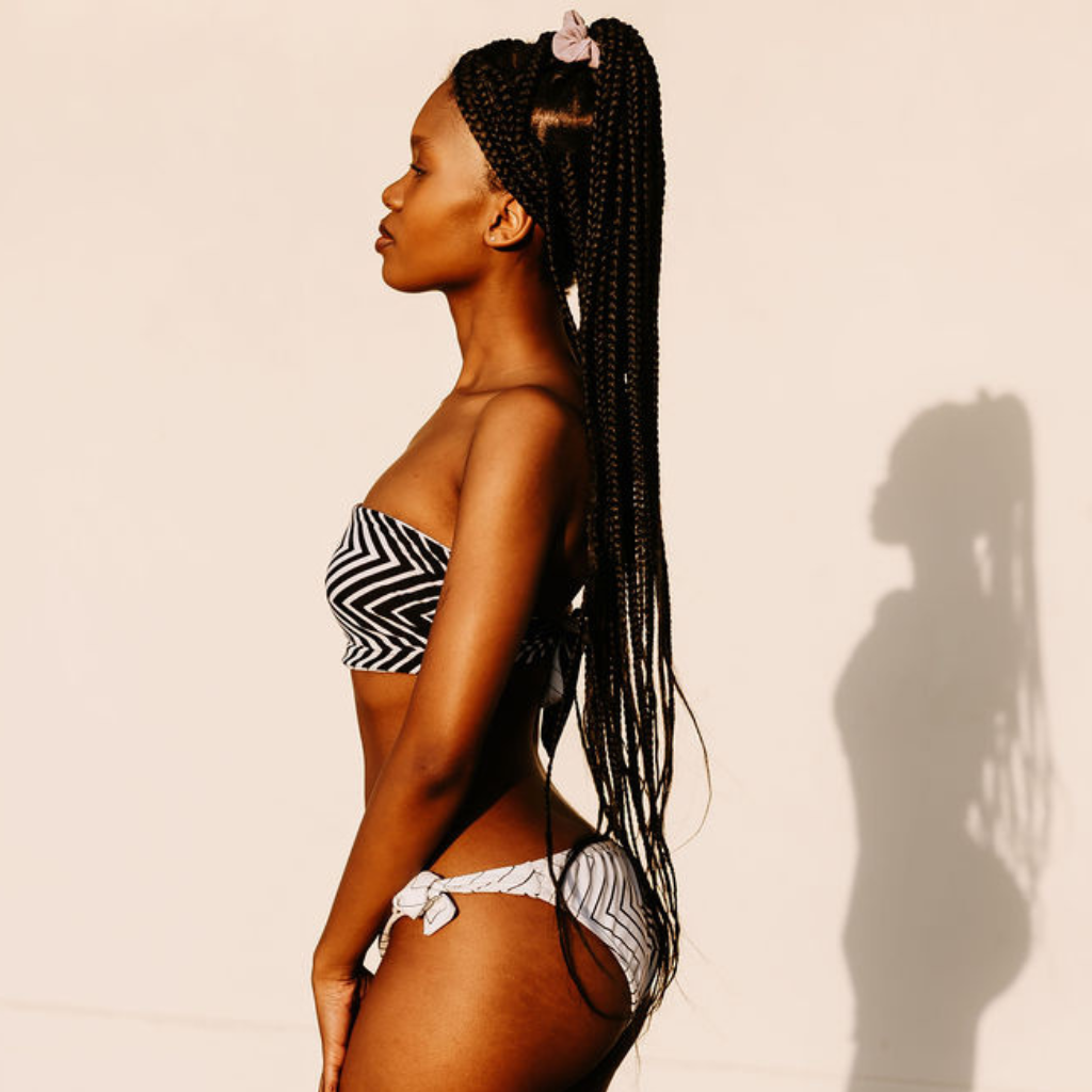 Op Art - Bandeau Style Bikini Set