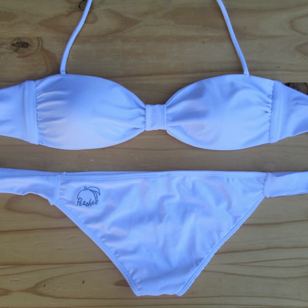 White - Monroe Style Bikini Set