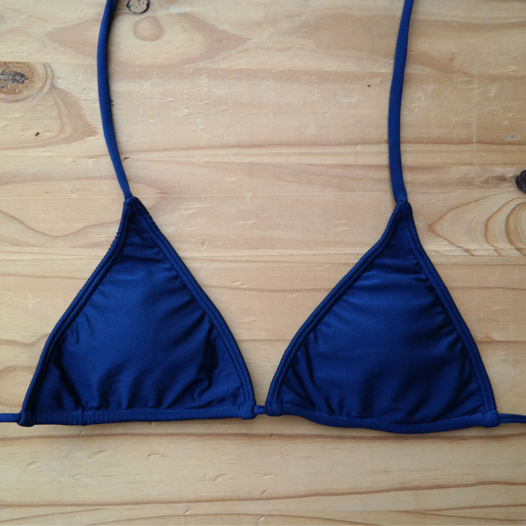 Navy - Triangle Style Bikini Top