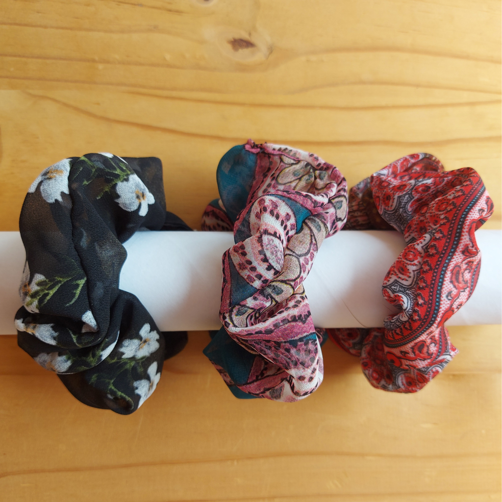 Peaches Scrunchies - 3pk