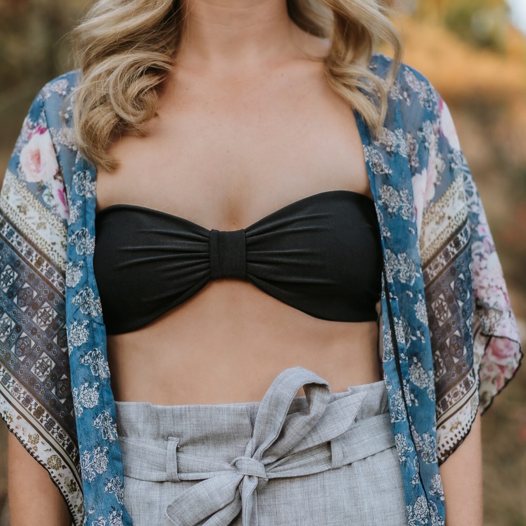 Black - Monroe Style Bikini Top