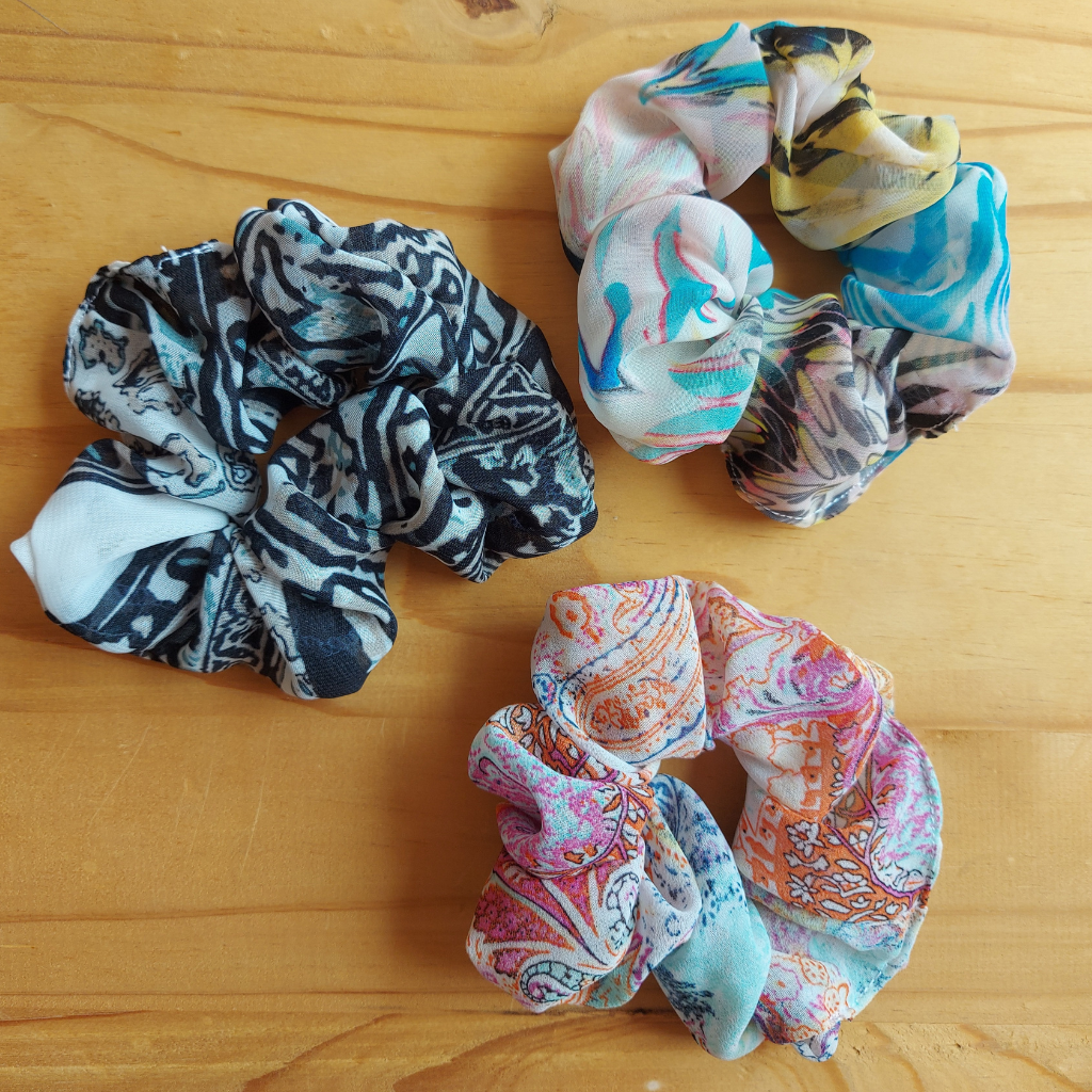 Peaches Scrunchies - 3pk