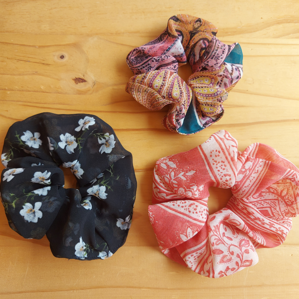 Peaches Scrunchies - 3pk