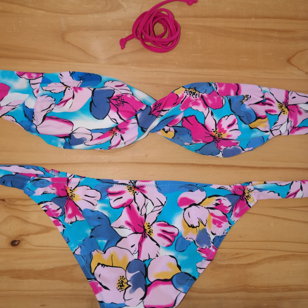 Wild Flower - Twisted Style Bikini Top