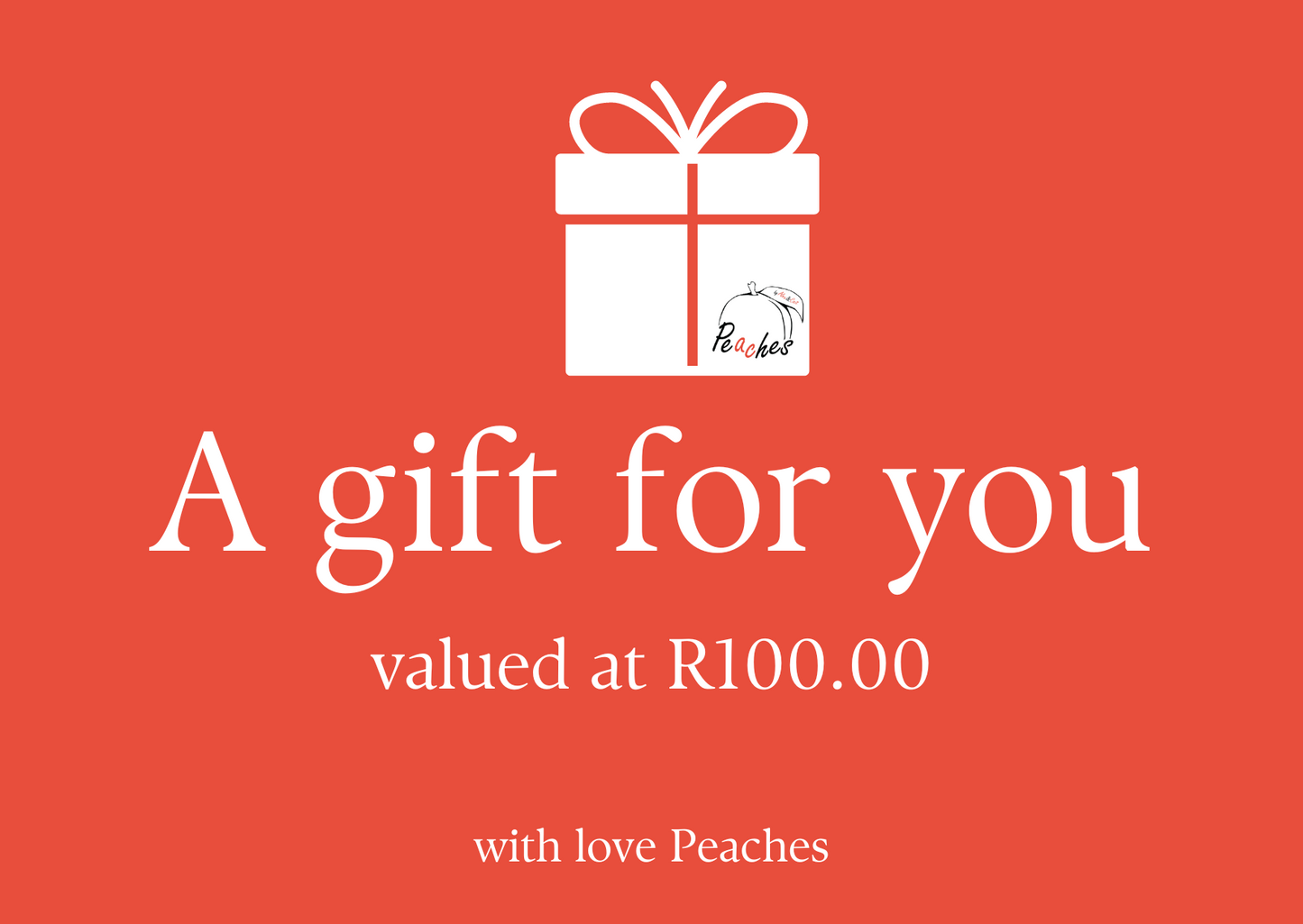 R100 Peaches Gift Card