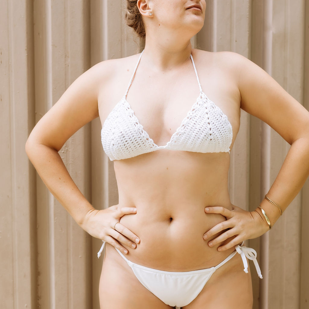 White - Sofia Cheeky Style Bikini Bottom