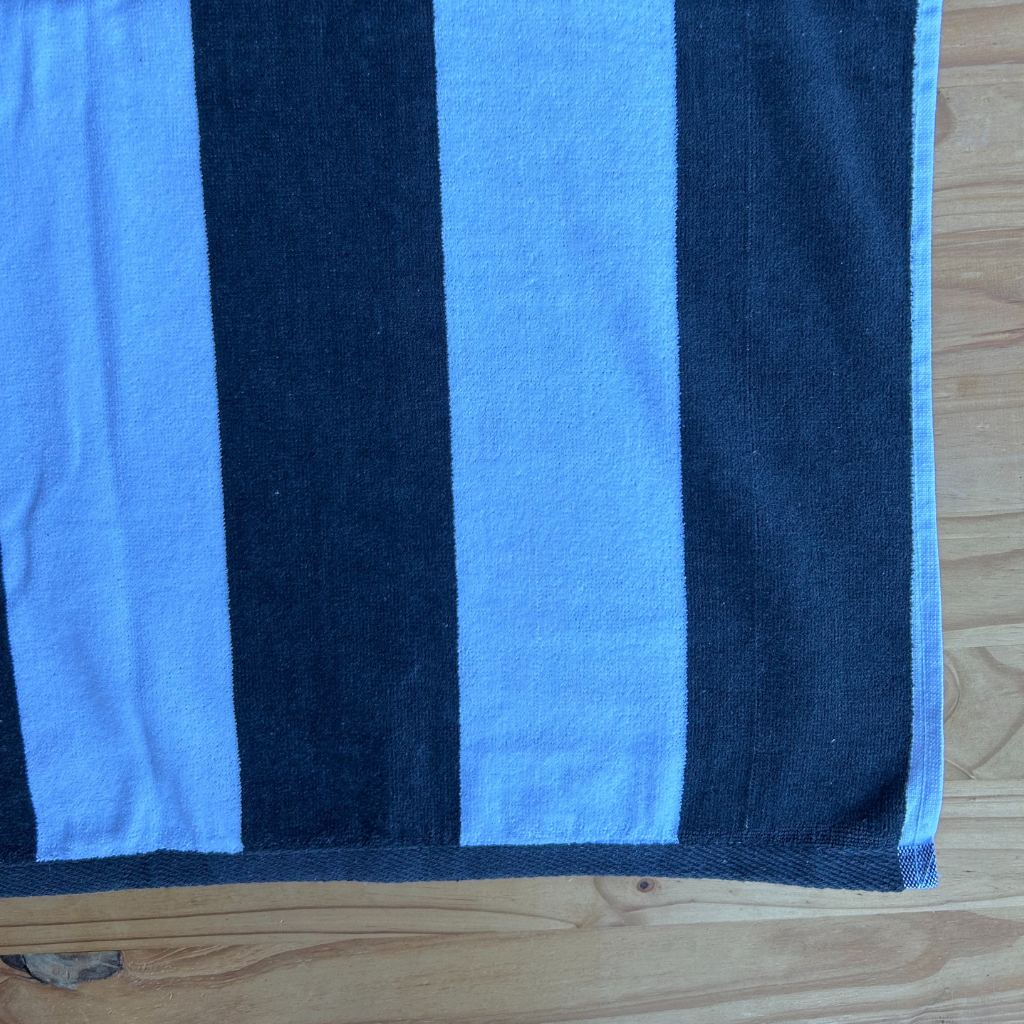 Black & White Striped - Beach Towel